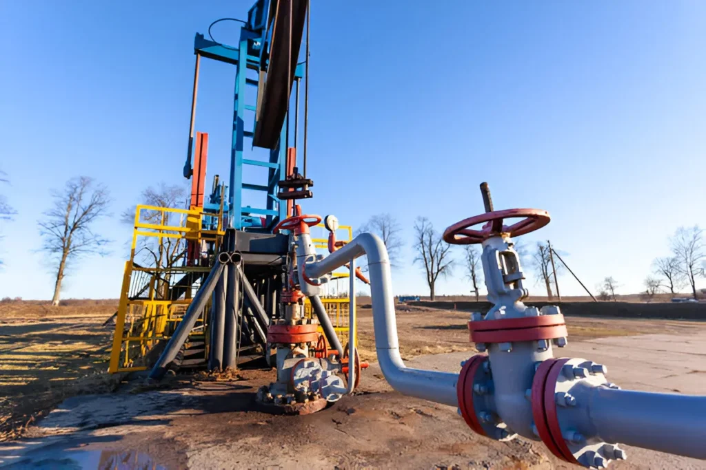 Oil_Pumpjack_and_Wellhead_Equipment_Closeup