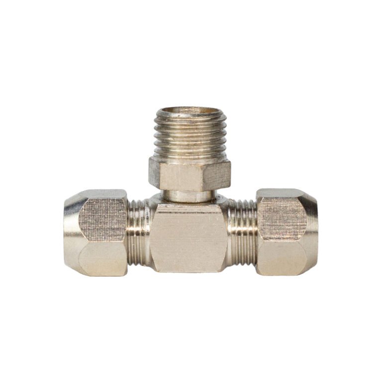 PB Copper Pneumatic Ferrule Connector | Heavy-Duty Brass Tube Connector