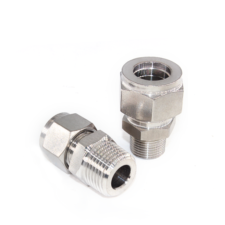 PC Stainless Steel Pneumatic Tube Fitting | High-Pressure Air Line Connector