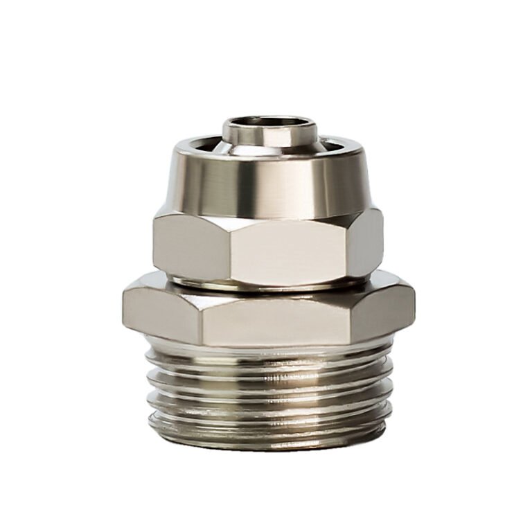 PC Copper Locknut Connector | Reliable Brass Air Line Fitting