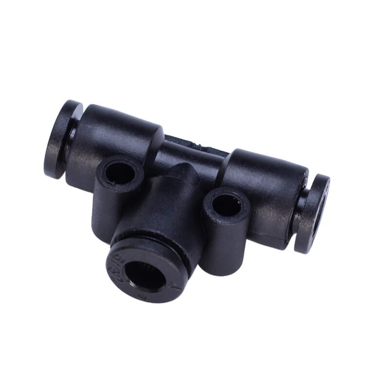 PE Push-to-Connect Fittings | Stainless Steel Pneumatic Quick Connector for Assembly Lines