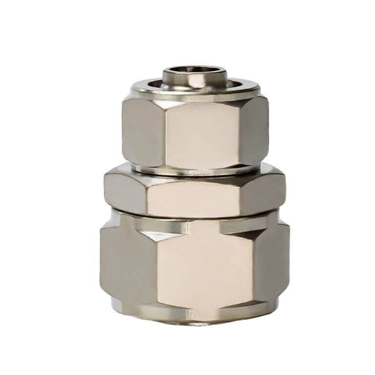 PG Copper Pneumatic Connector | Precision Threaded Brass Fitting for Air Tubing