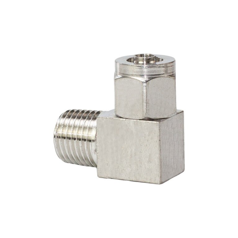 PL Stainless Steel Pneumatic Tube Fitting | Durable Air Line Connector for Automation Systems