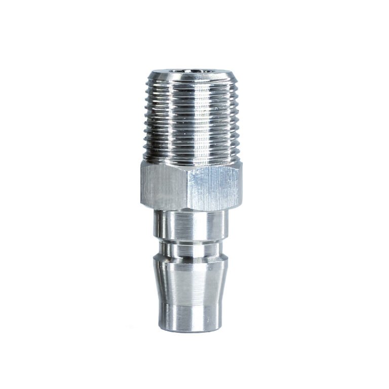 PM Stainless Steel C-Type Quick Connector | High-Pressure Pneumatic Coupler