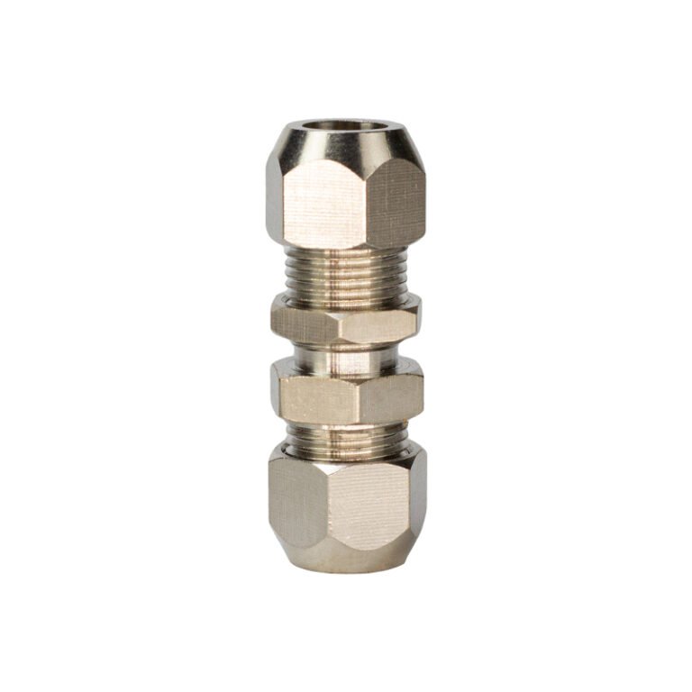 PM Copper Pneumatic Ferrule Connector | Brass Tube Fitting for Automation Systems