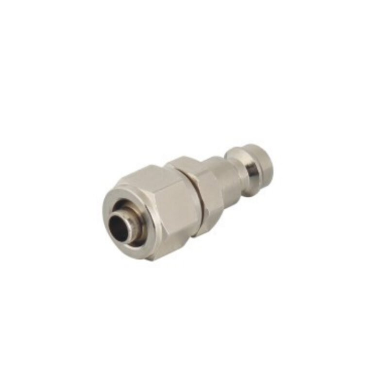 PP European Mini Quick Connector | Compact Brass Pneumatic Fitting