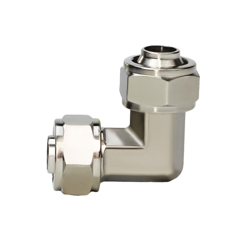 PV Copper Pneumatic Tube Connector | Anti-Loosening Brass Air Line Fitting