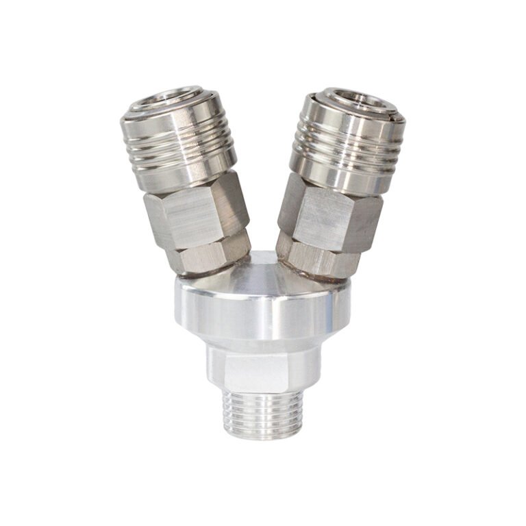 SMV Stainless Steel C-Type Quick Connector | High-Pressure Pneumatic Coupler