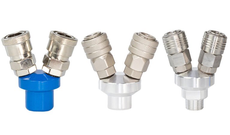 SMV C-Type Quick Connector | Heavy-Duty Brass Pneumatic Coupling